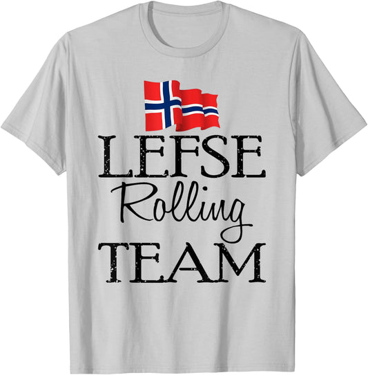 Ki Funny Lefse Rolling Team Christmas Costume Girl T-Shirt - T-Shirt | Ash