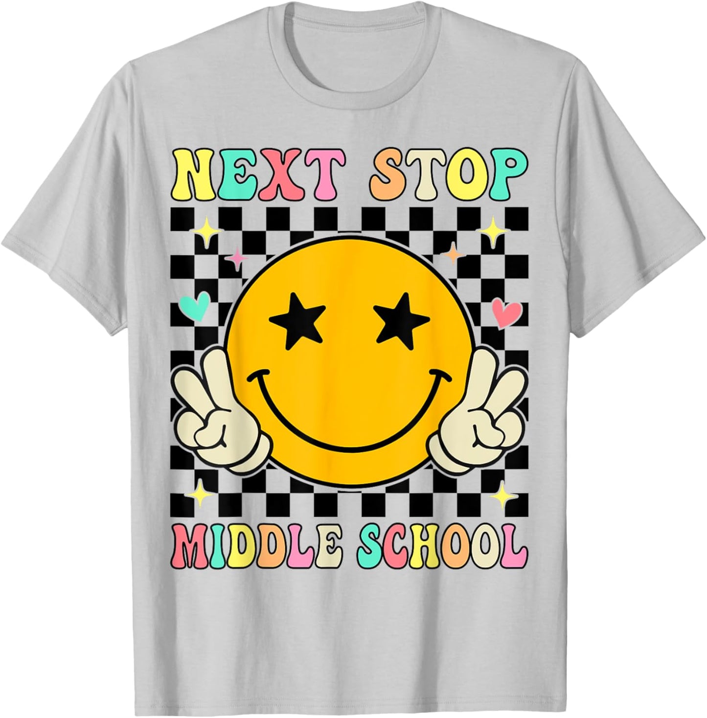 Next Stop Middle School Elementary School Graduation T-Shirt - T-Shirt | Ash