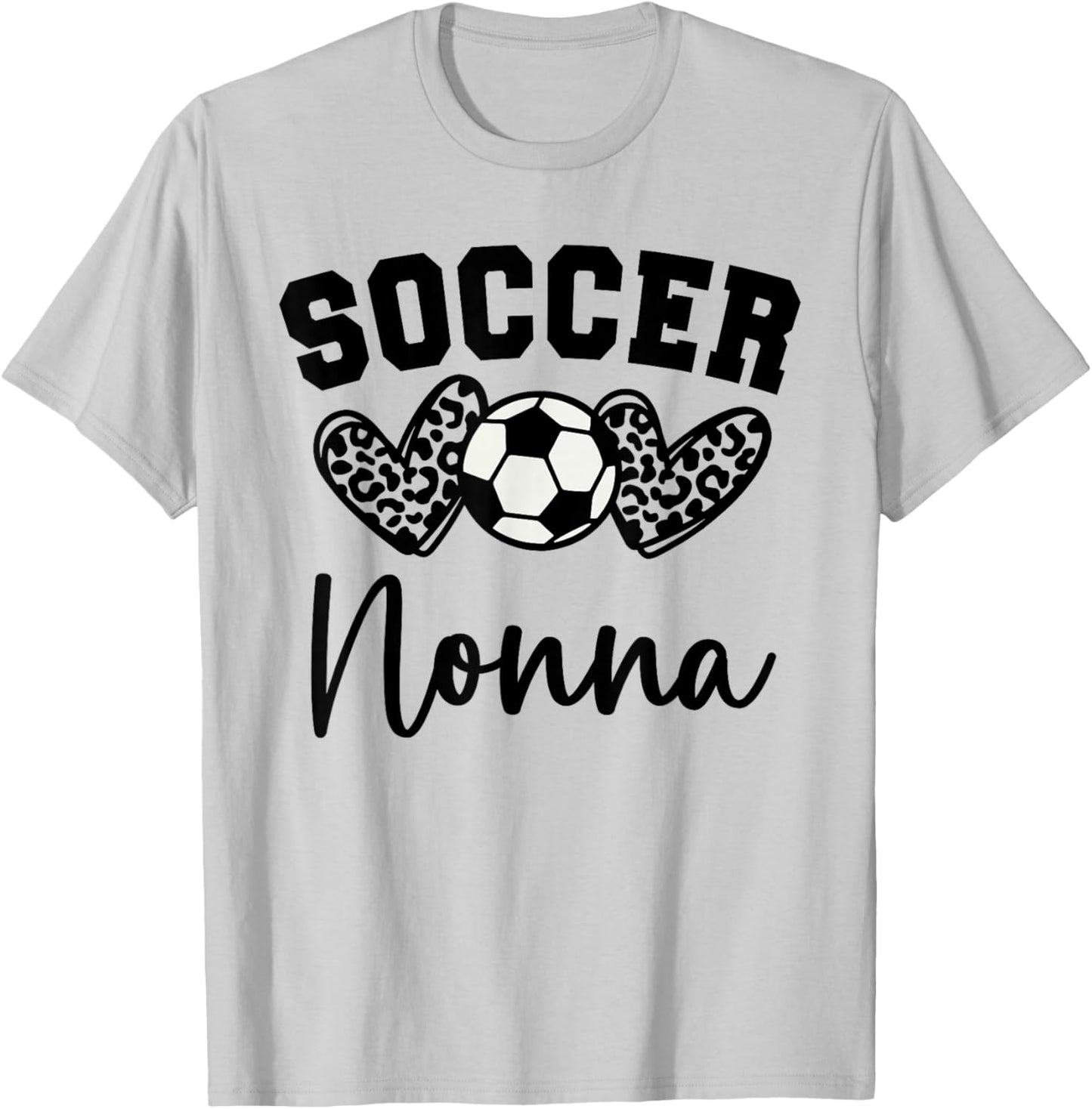 Soccer Nonna Matching Family Soccer T-Shirt - T-Shirt | Ash