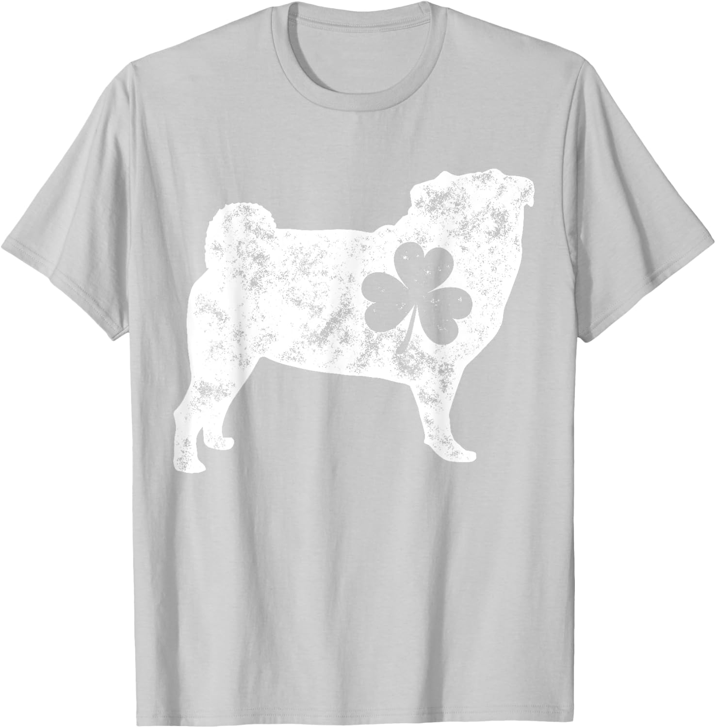 Pug St Patricks Day Boys Kids Girls Shamrock Dog Lover Gifts T-Shirt - T-Shirt | Ash