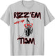 Rizz Em With The Tism Chicken Autistic 90s Bootleg Rap T-Shirt - T-Shirt | Ash