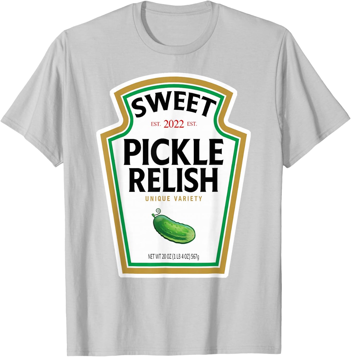 Sweet Green Pickle Relish Funny DIY Halloween Costume T-Shirt - T-Shirt | Ash