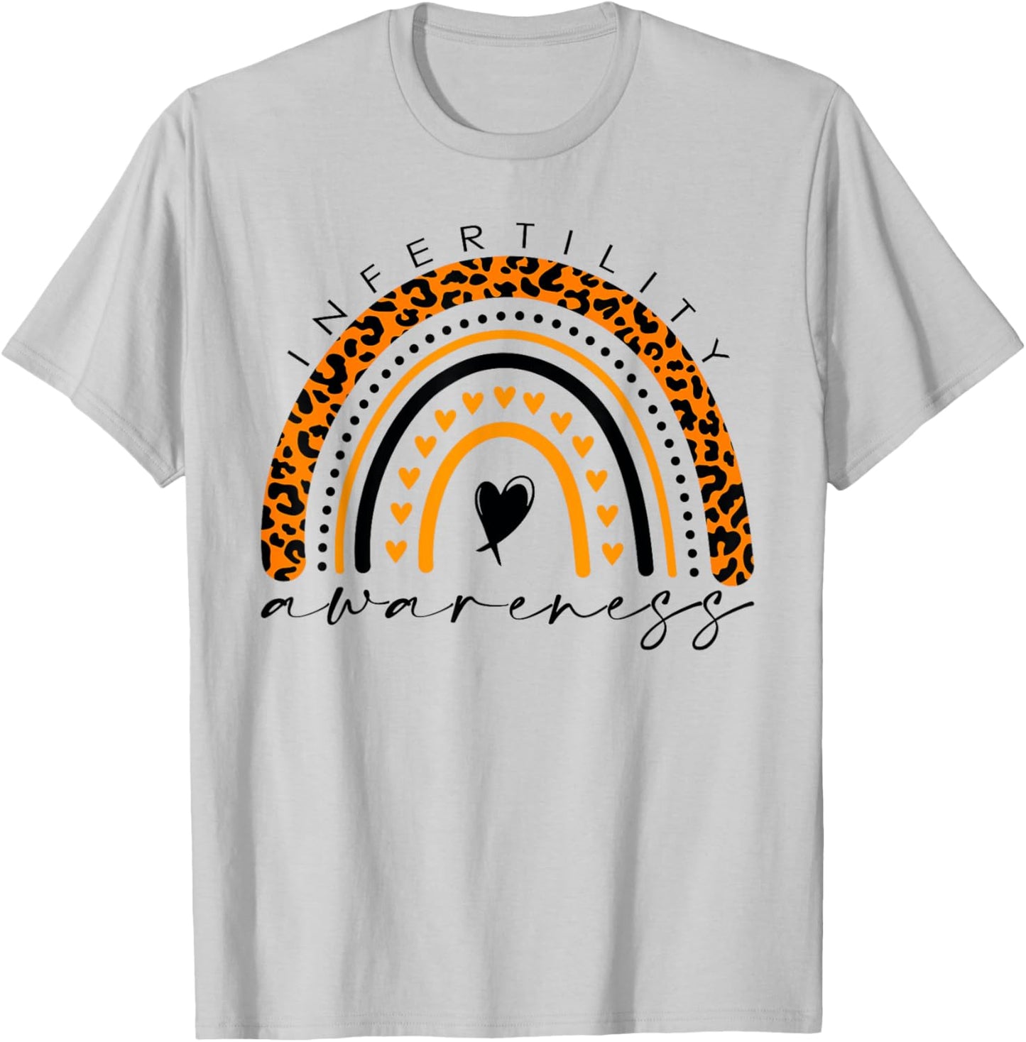 In April We Wear Orange Infertility Awareness Week T-Shirt - T-Shirt | Ash