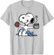 Peanuts - Donut Coffee Snoopy T-Shirt - T-Shirt | Ash
