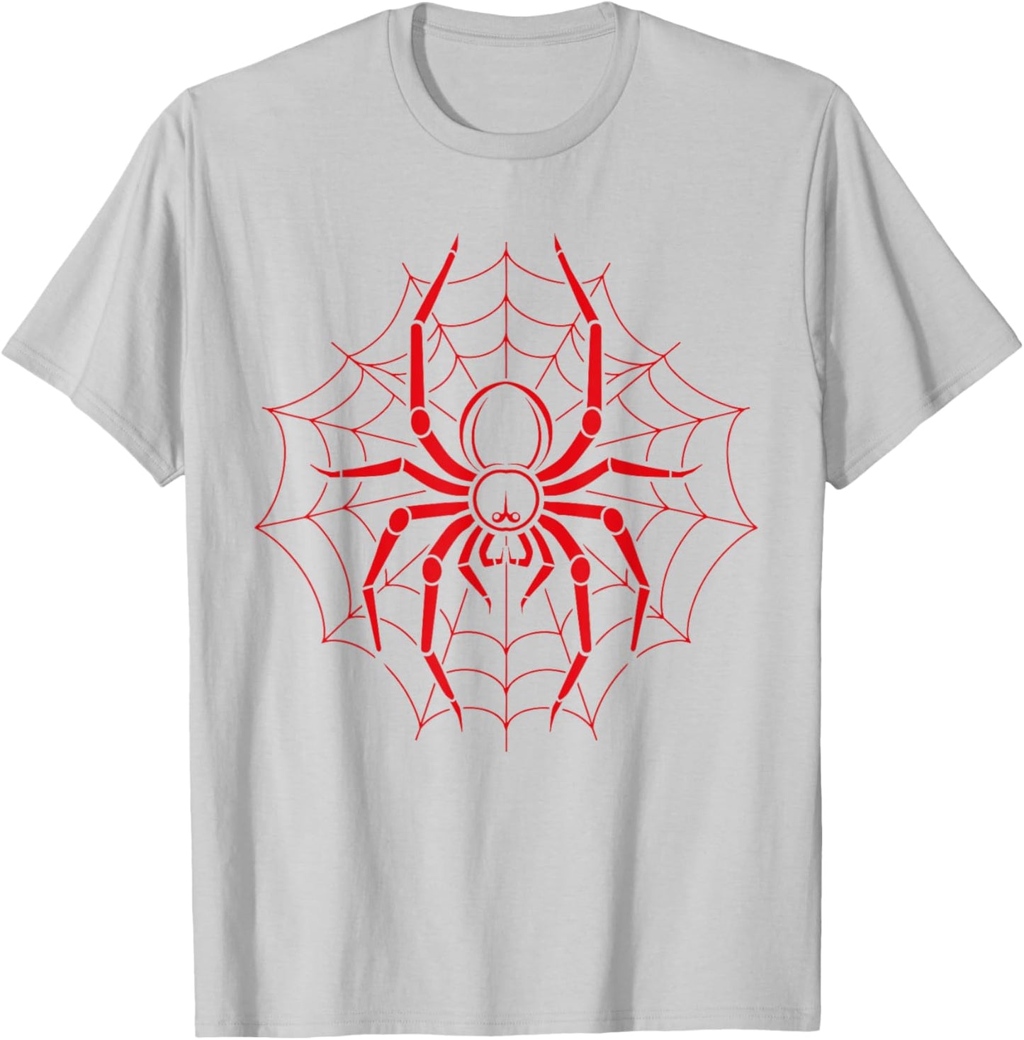 Big halloween Spiders insect minimalist simple Spider T-Shirt - T-Shirt | Ash