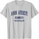 Ann Arbor Michigan Vintage Athletic Sports Design T-Shirt - T-Shirt | Ash