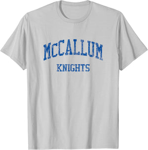 McCallum High School HS Austin TX Vintage Sports T-Shirt - T-Shirt | Ash