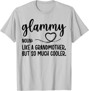 Glammy Definition Glammy Grandma Glammy Grandmother T-Shirt - T-Shirt | Ash