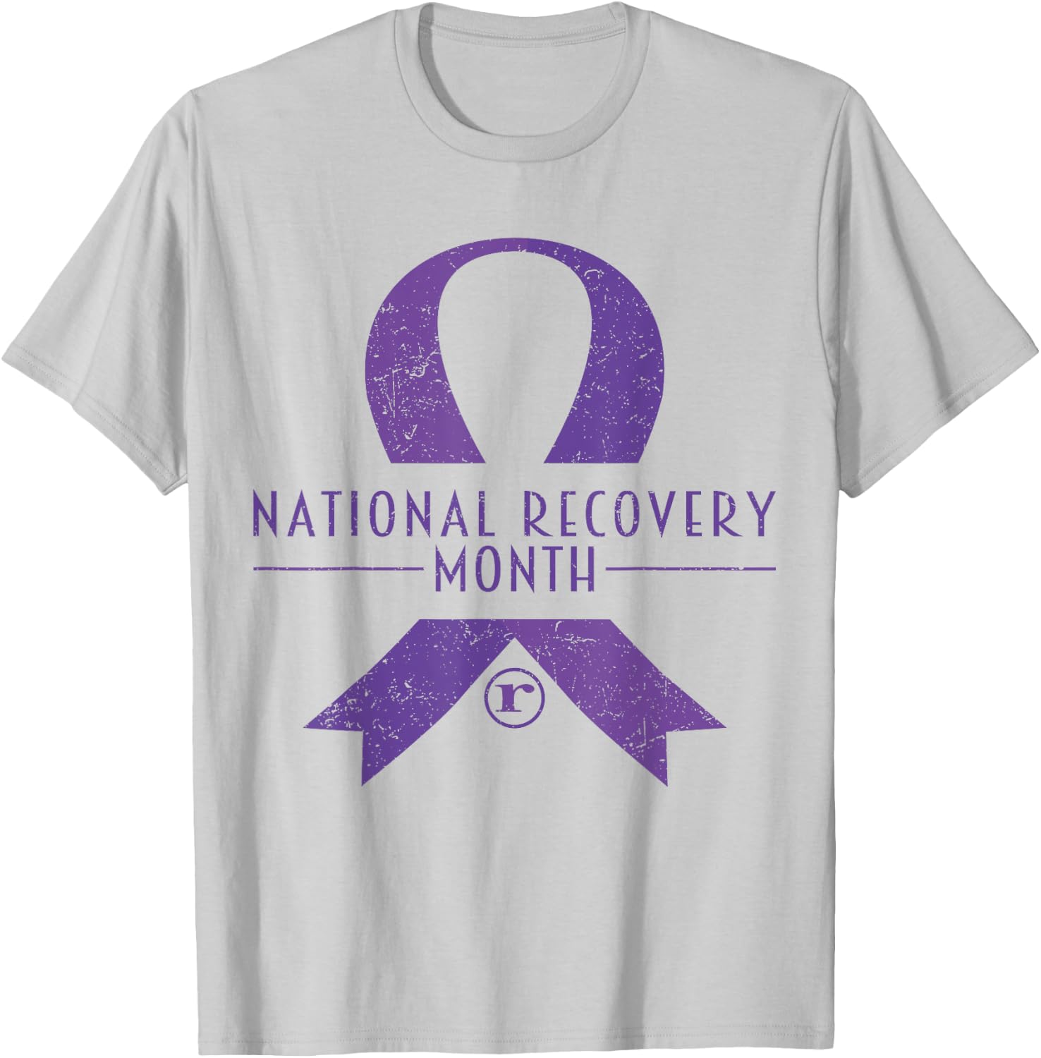 National Recovery month Warrior Addiction Recovery Awareness T-Shirt - T-Shirt | Ash