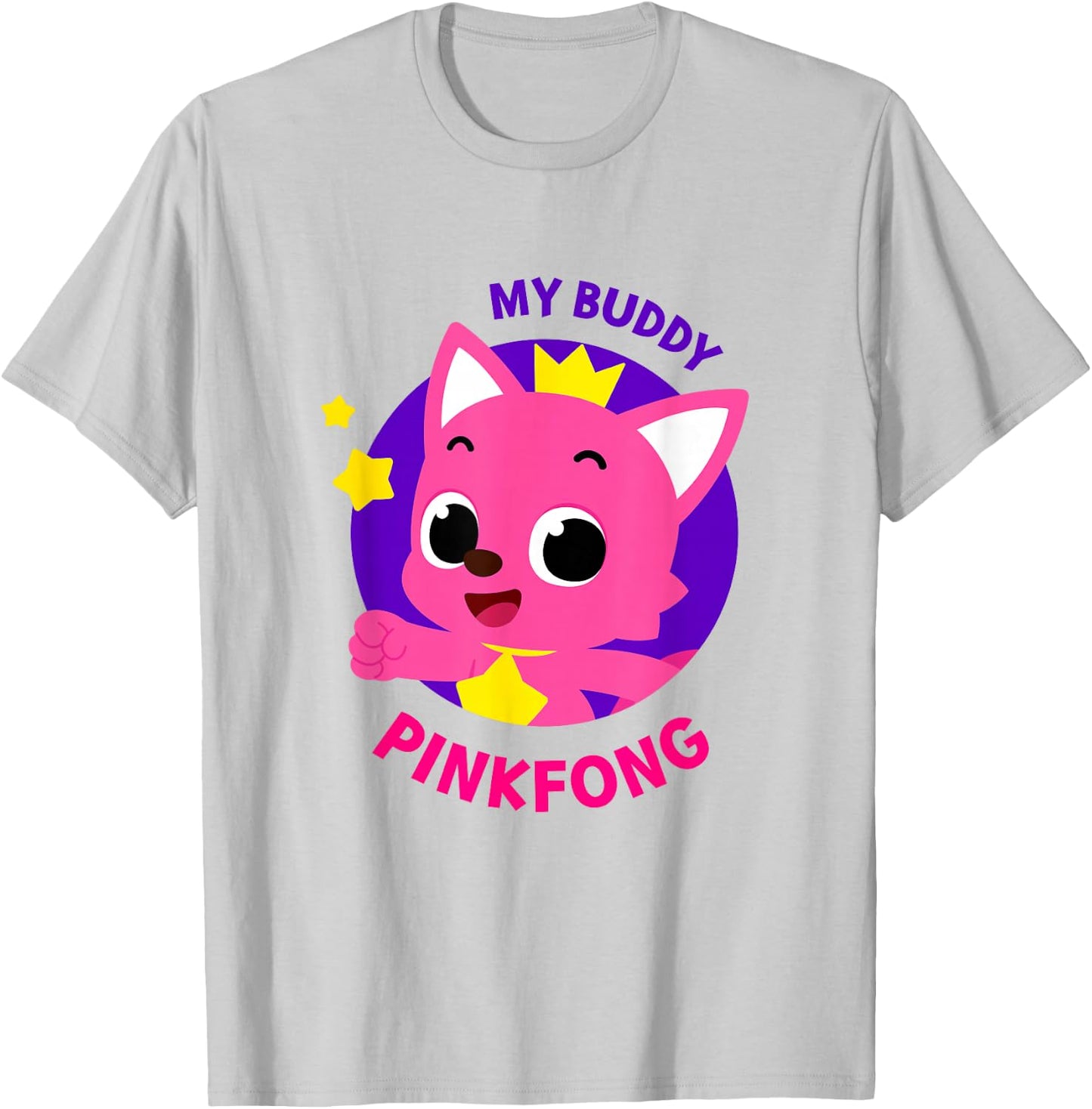 Pinkfong Official T-Shirt - T-Shirt | Ash