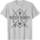 Outer Banks North Carolina Surfing Souvenir Outer Banks T-Shirt - T-Shirt | Ash