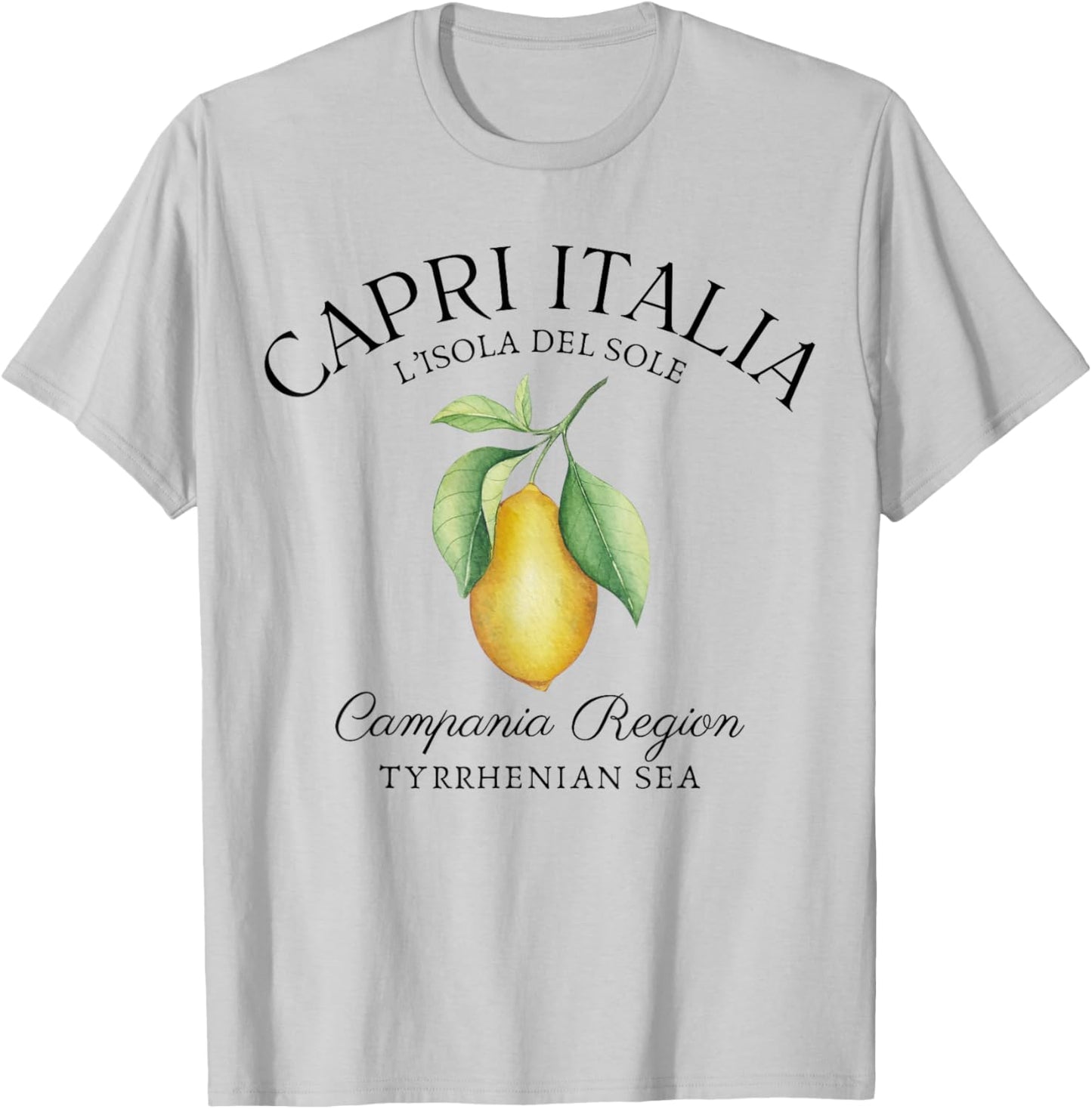 Amalfi Coast Italy Sorrento Capri Lemons Southern T-Shirt - T-Shirt | Ash