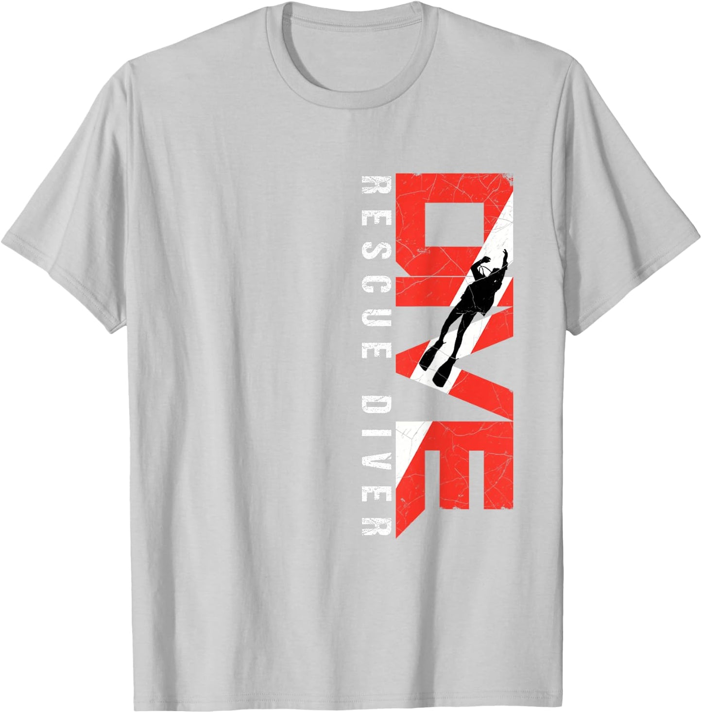 Scuba Dive Rescue Diver T-Shirt - T-Shirt | Ash