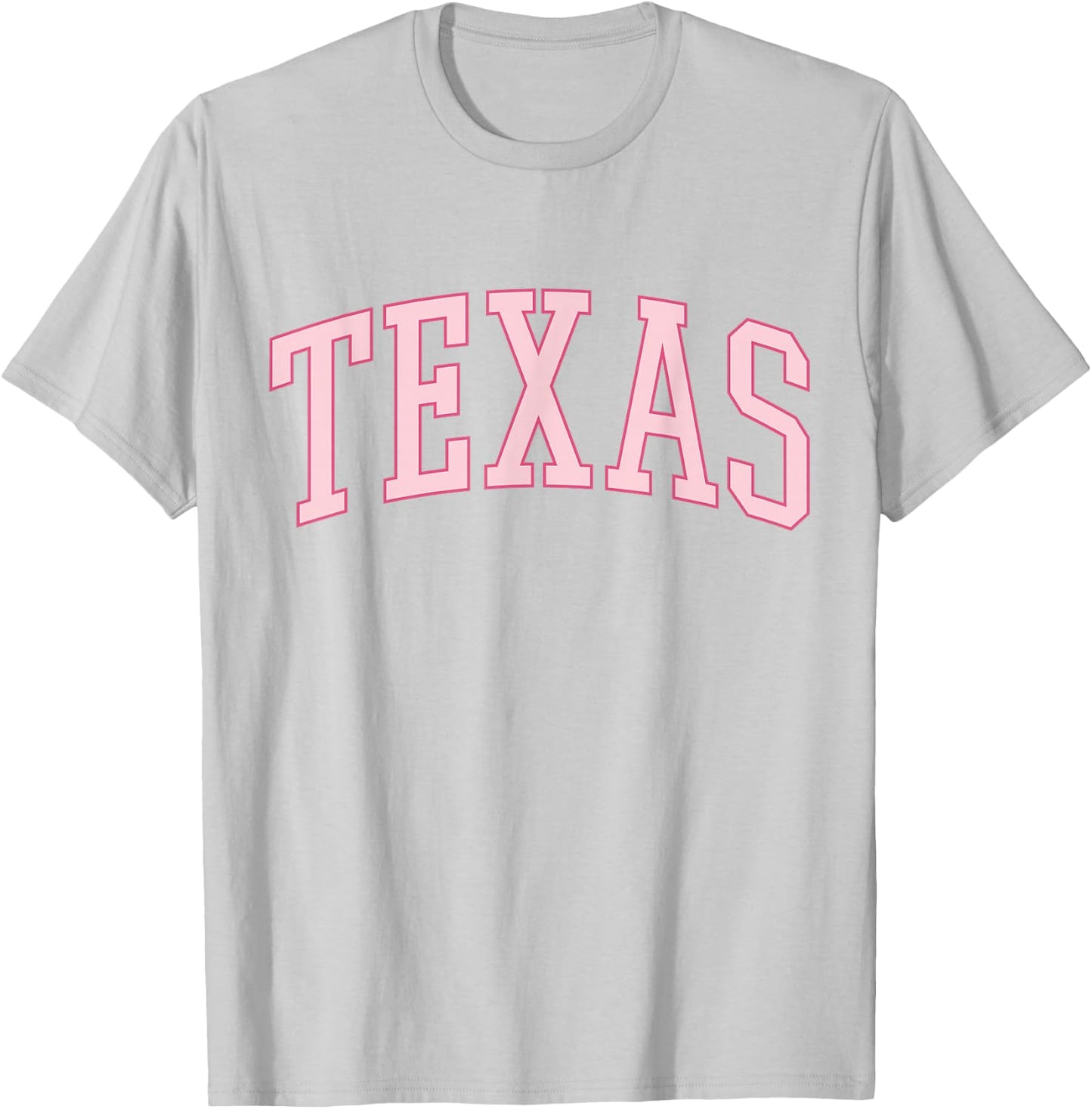 Preppy Varsity Pink Texas T-Shirt - T-Shirt | Ash