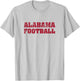 Alabama Football Distressed Vintage T-Shirt - T-Shirt | Ash