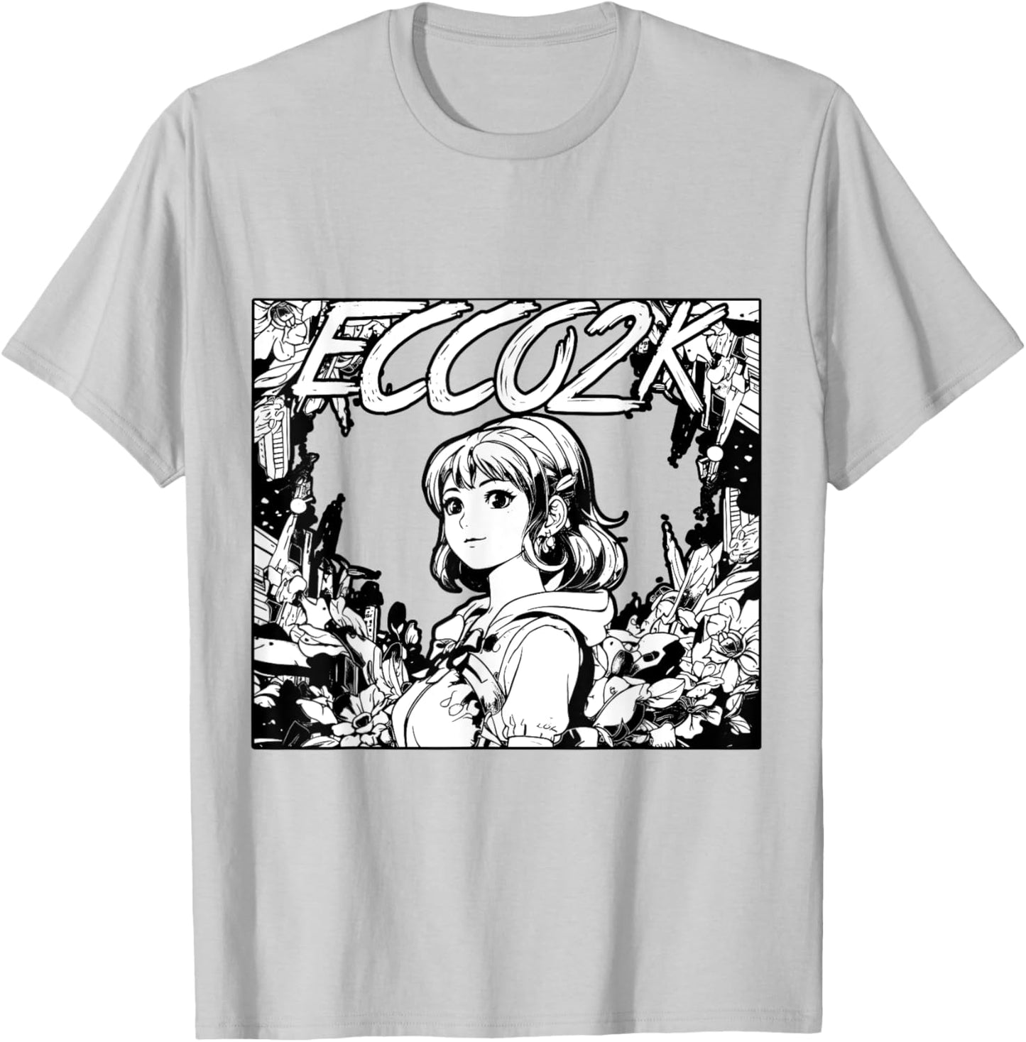 Ecco2k Drain Gang Bladee T-Shirt - T-Shirt | Ash