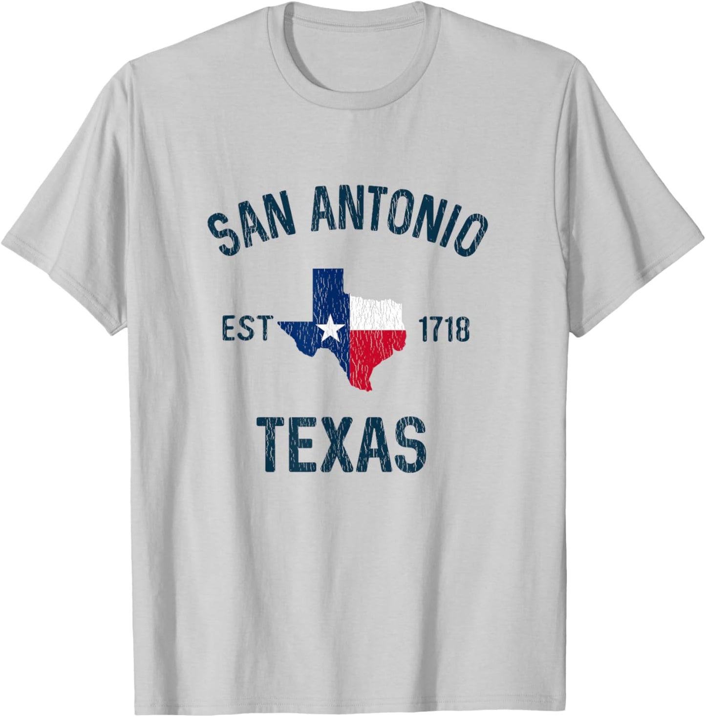 San Antonio Texas Gifts Souvenirs EST 1718 San Antonio TX T-Shirt - T-Shirt | Ash