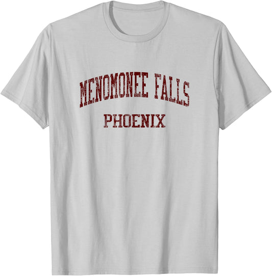 Menomonee Falls High School HS Menomonee Falls WI Vintage Sp T-Shirt - T-Shirt | Ash