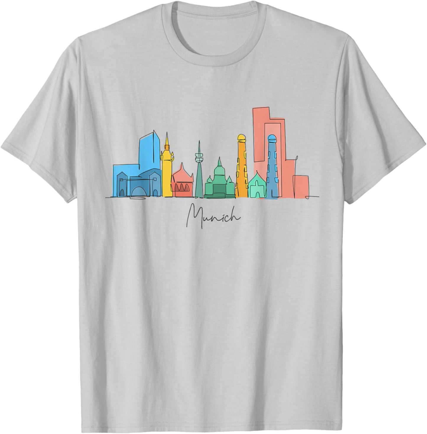 Travel Europe Germany Munich German Family Vacation Souvenir T-Shirt - T-Shirt | Ash