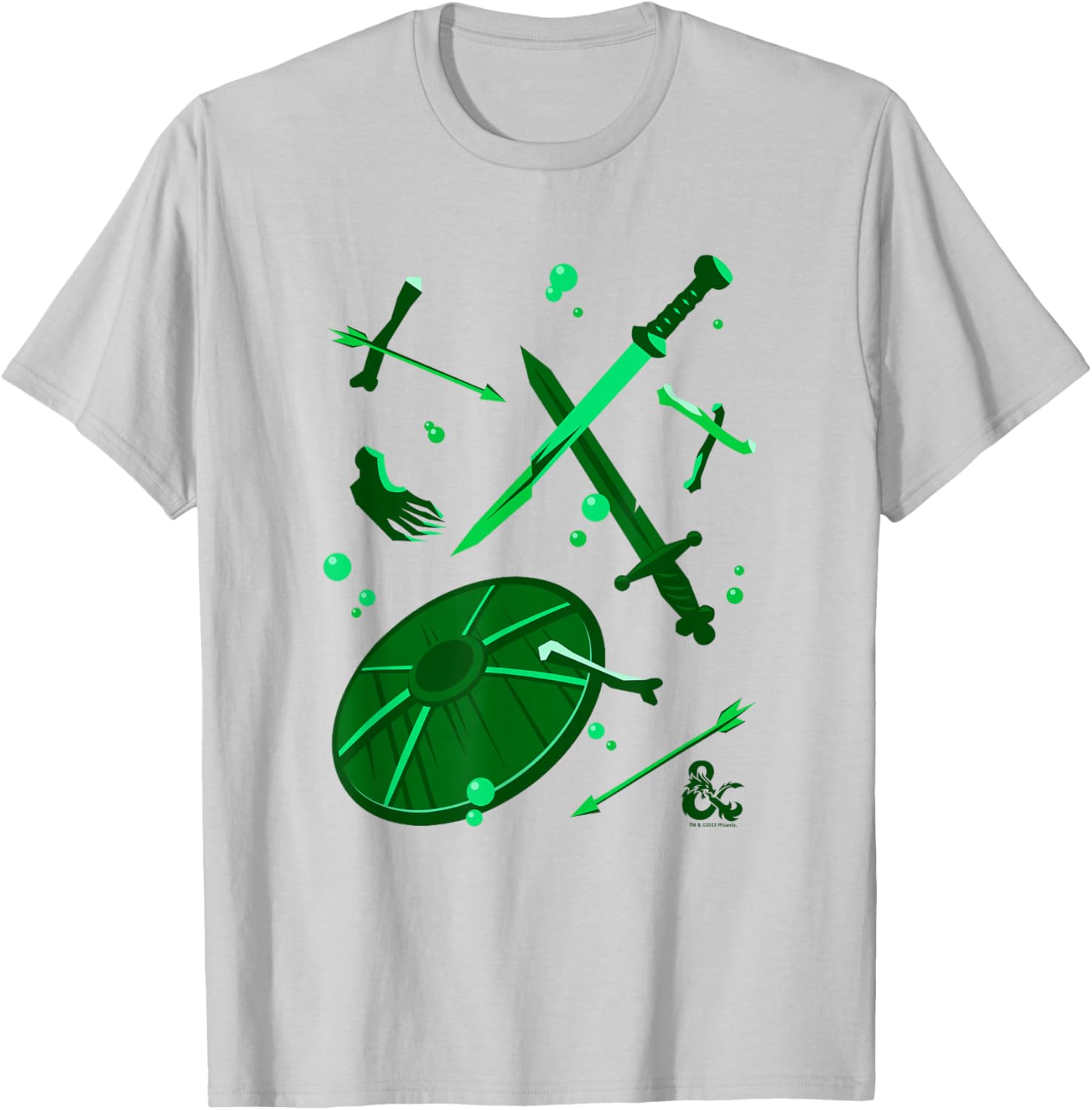 Dungeons & Dragons Halloween A Gelatinous Cube Attack T-Shirt - T-Shirt | Ash