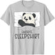 Favorite Sleepshirt With Napping Panda Pajama T-Shirt - T-Shirt | Ash