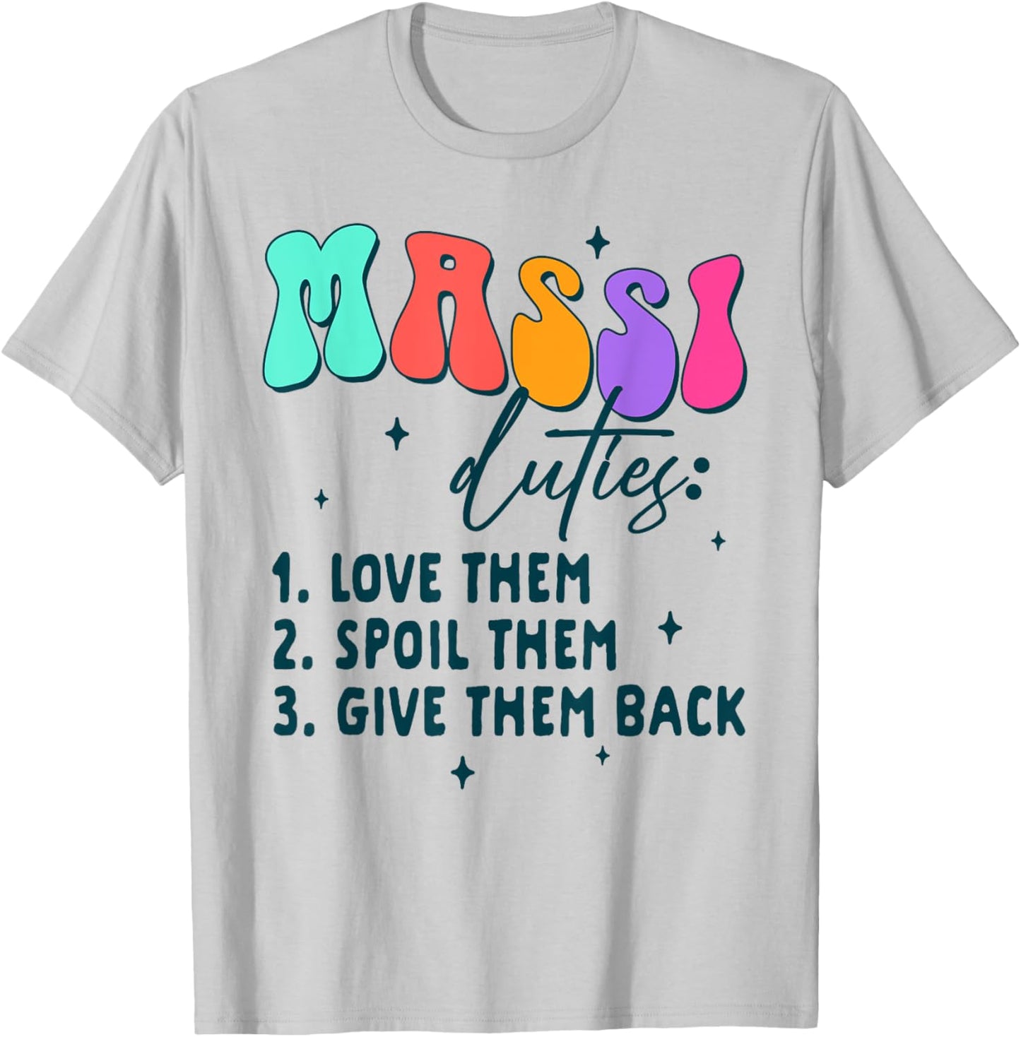 Indian Auntie Punjabi Desi Massi Duties Love Them Spoil Them T-Shirt - T-Shirt | Ash