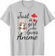 Cute Anime Girl Quote Japanese Kawaii Cartoon Graphic T-Shirt - T-Shirt | Ash