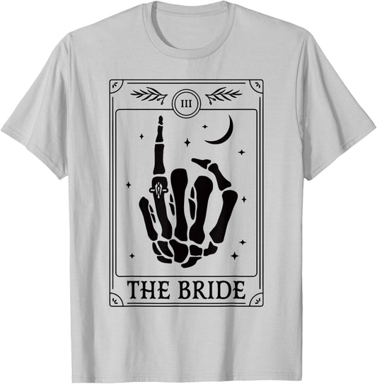 The Bride Coven Skeleton Hand Gothic Bachelorette Wedding T-Shirt - T-Shirt | Ash