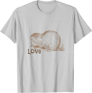 Muskrat Love Music , 70s Retro Rodent Rhythms T-Shirt - T-Shirt | Ash