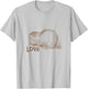 Muskrat Love Music , 70s Retro Rodent Rhythms T-Shirt - T-Shirt | Ash