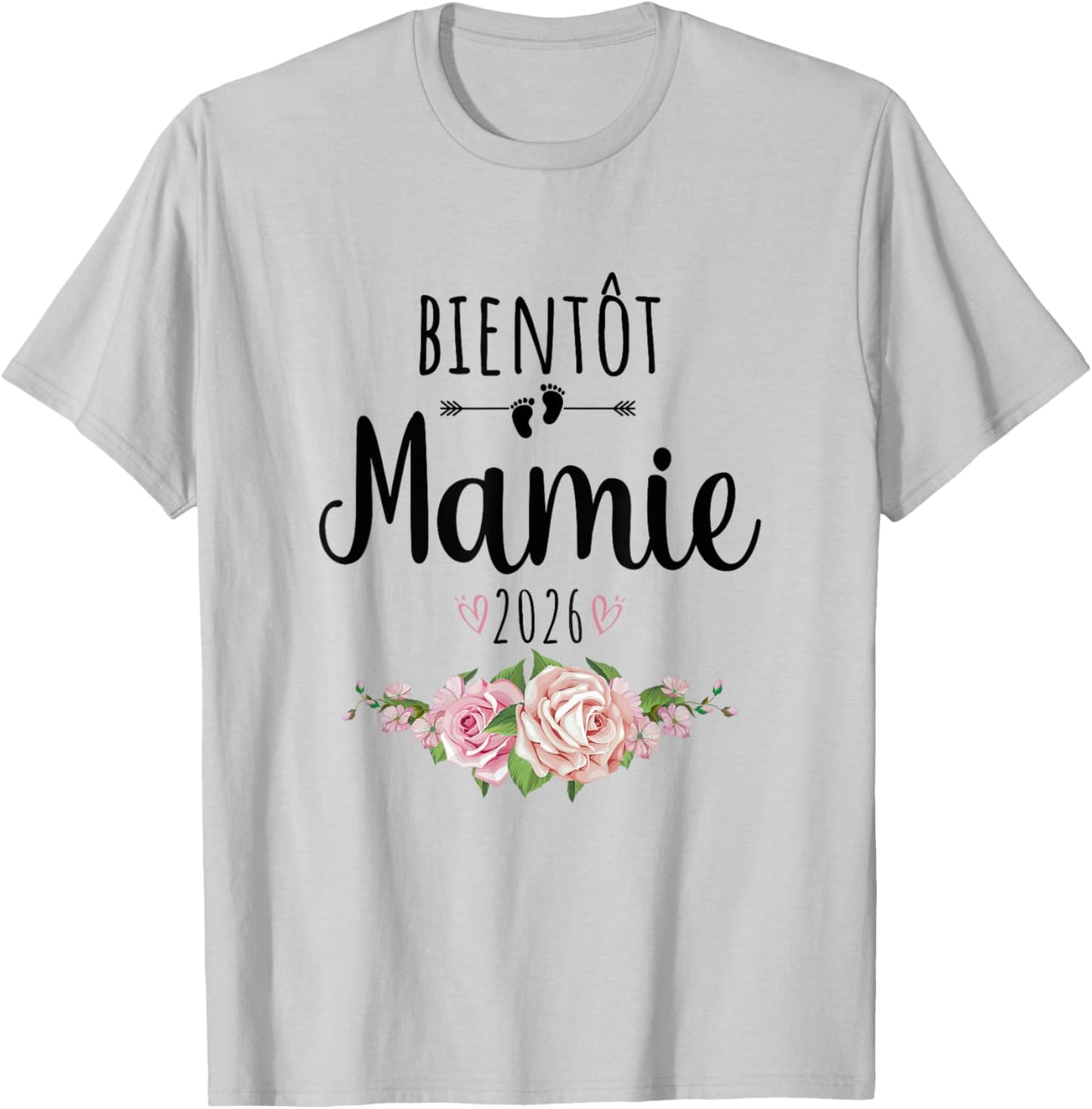 Announcement Pregnancy Grandmother 2026 T-Shirt - T-Shirt | Ash