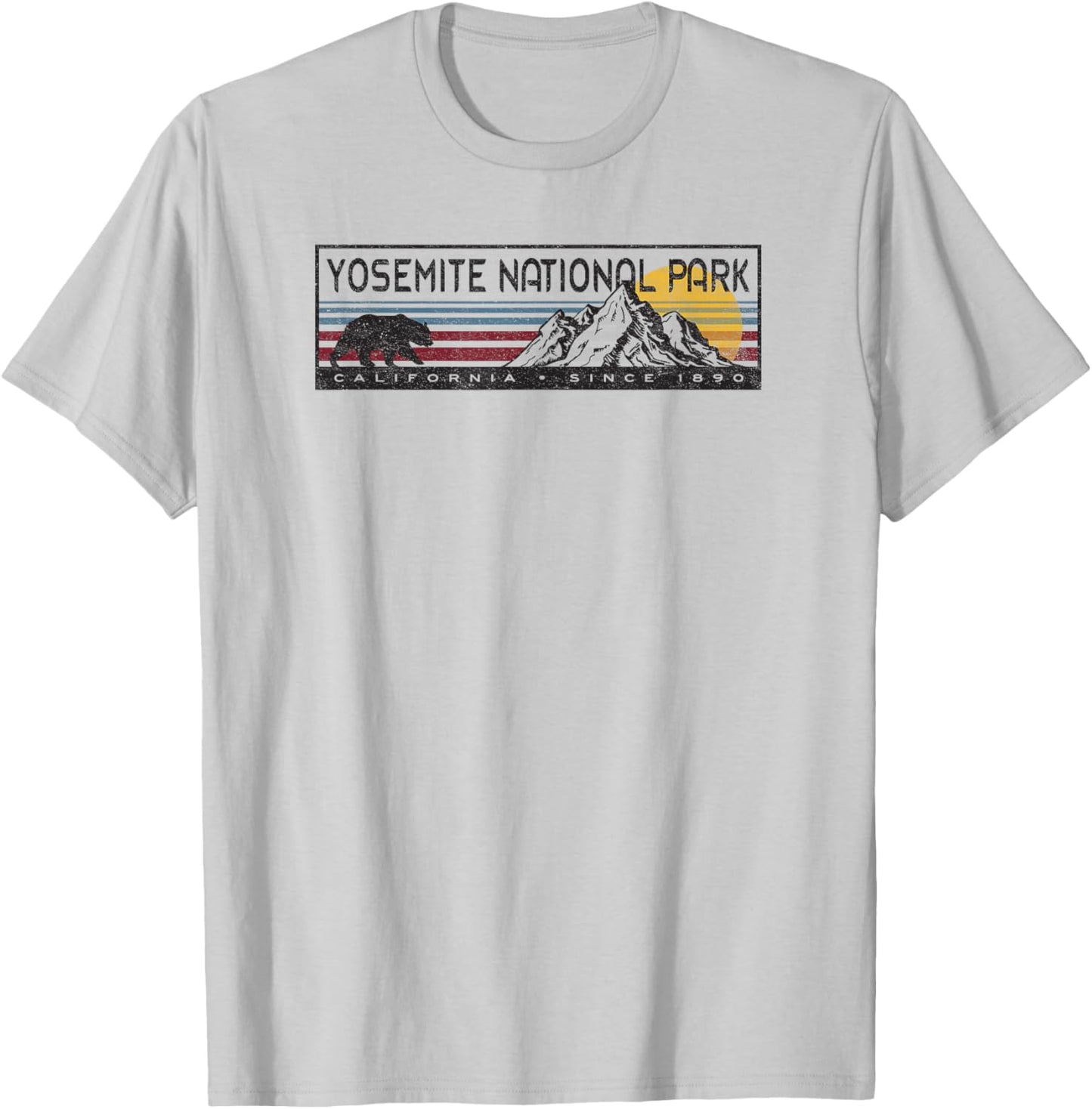 Vintage Yosemite National Park T-Shirt - T-Shirt | Ash