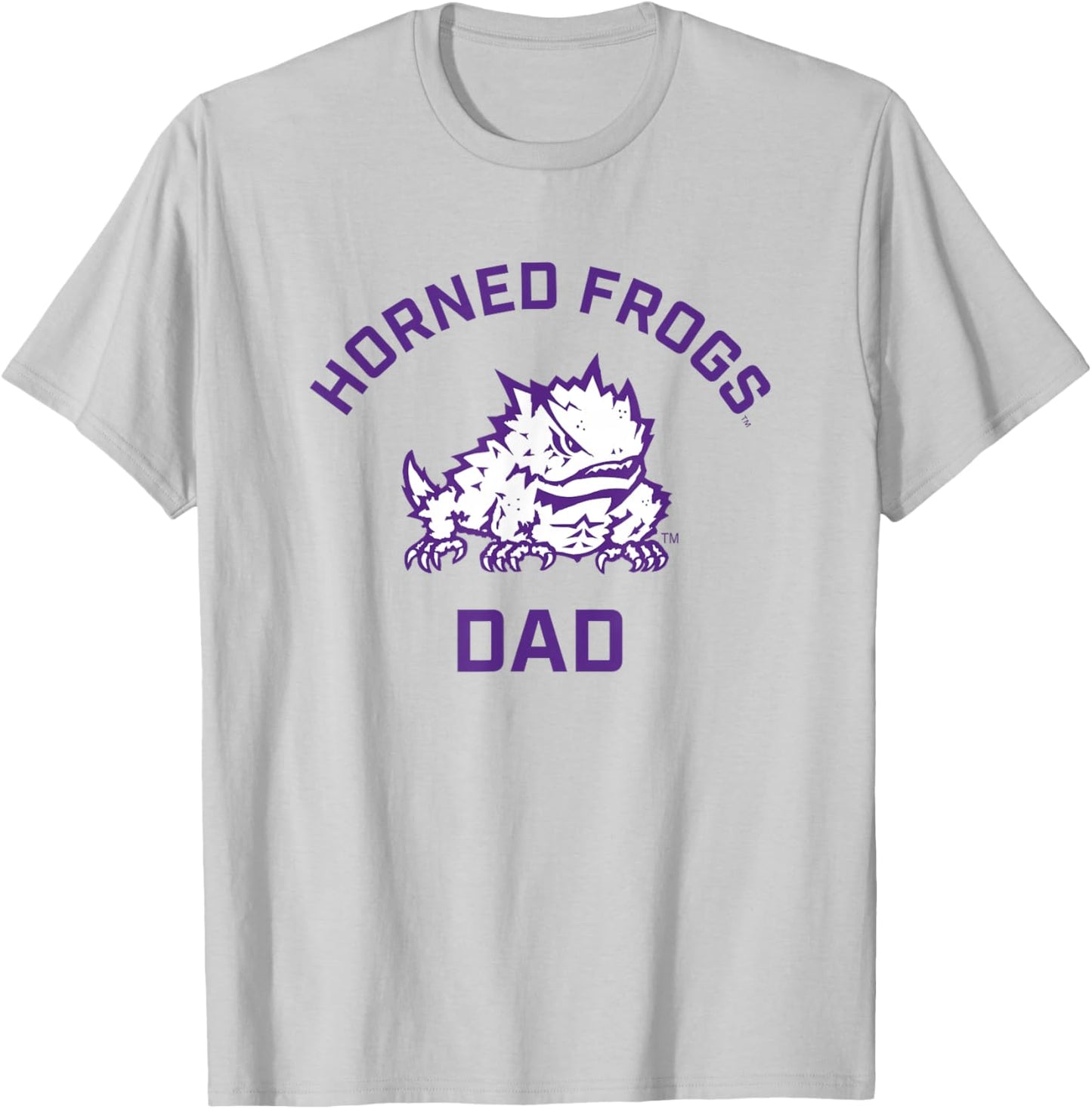 TCU Horned Frogs Arched Dad T-Shirt - T-Shirt | Ash