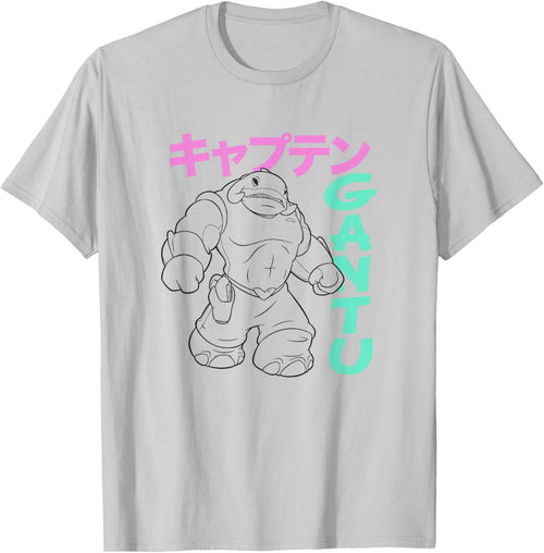 Disney Lilo & Stitch Retro Captain Gantu Line Art Kanji
