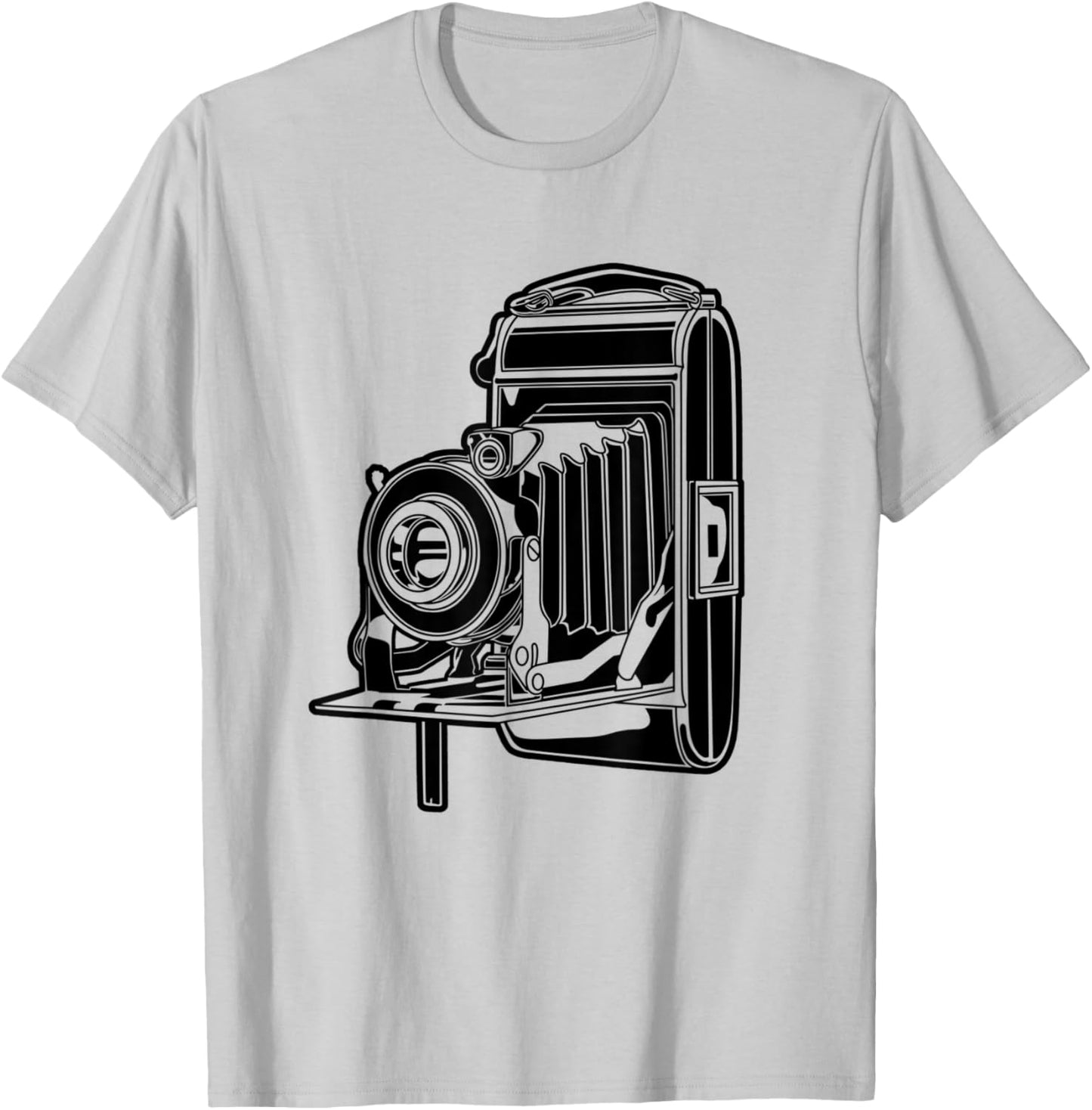 Classic Old Camera Oldschool Photography Camera Photo Artist T-Shirt - T-Shirt | Ash