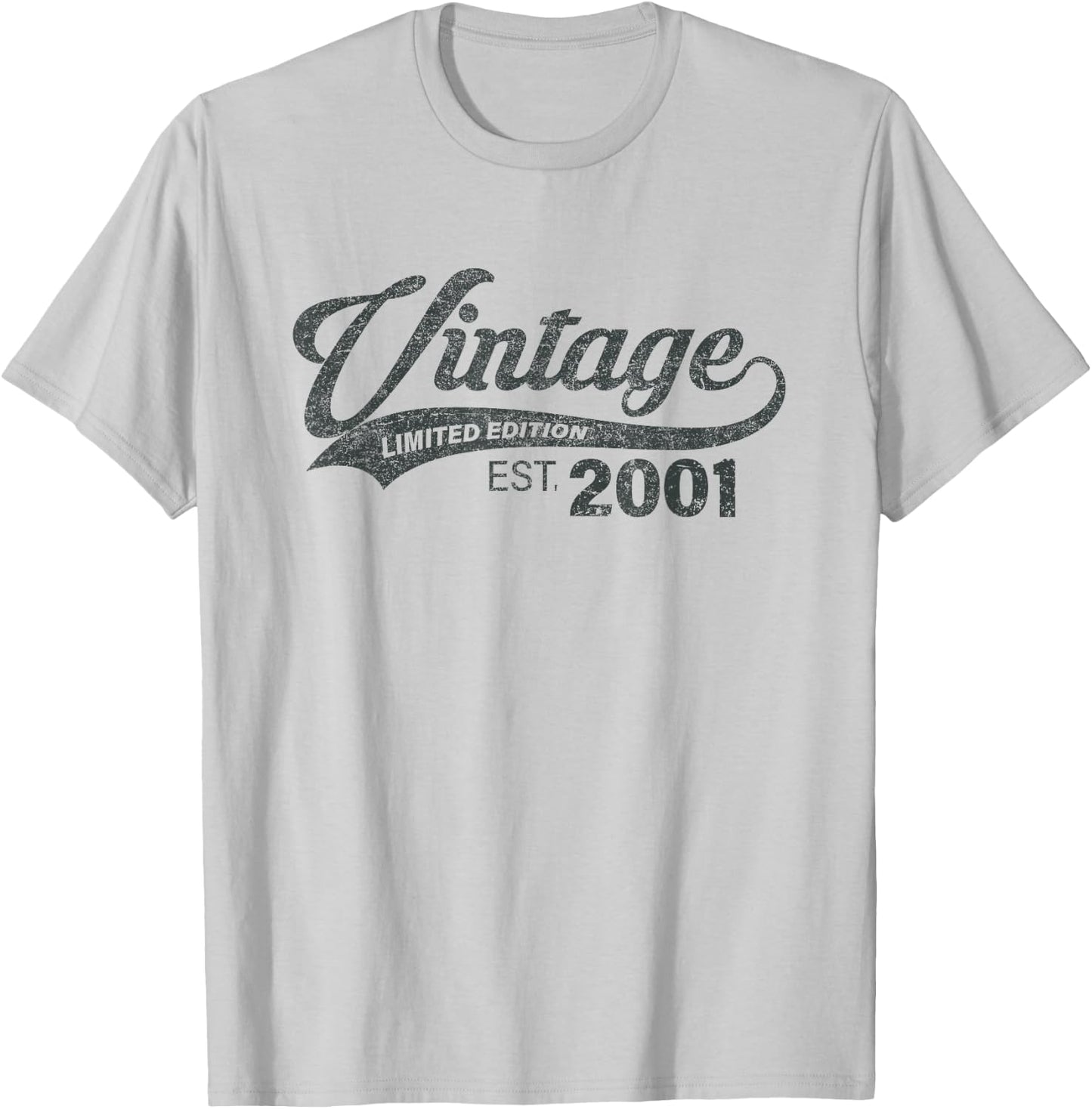 Vintage 2001 Cool 24 Year Old Bday 24th Birthday Men Women T-Shirt - T-Shirt | Ash