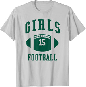 Rachel Green Girls Football T-Shirt - T-Shirt | Ash
