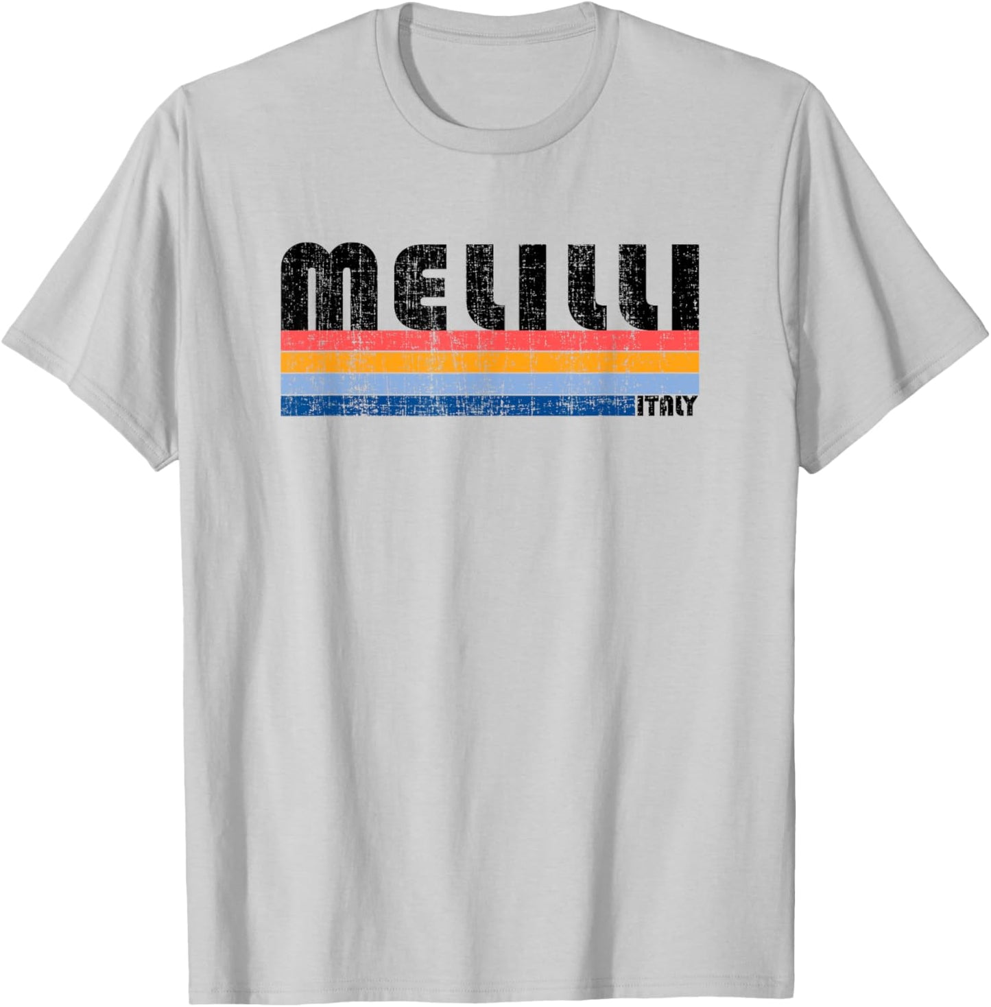Melilli, Italy Retro 70s 80s Style T-Shirt - T-Shirt | Ash
