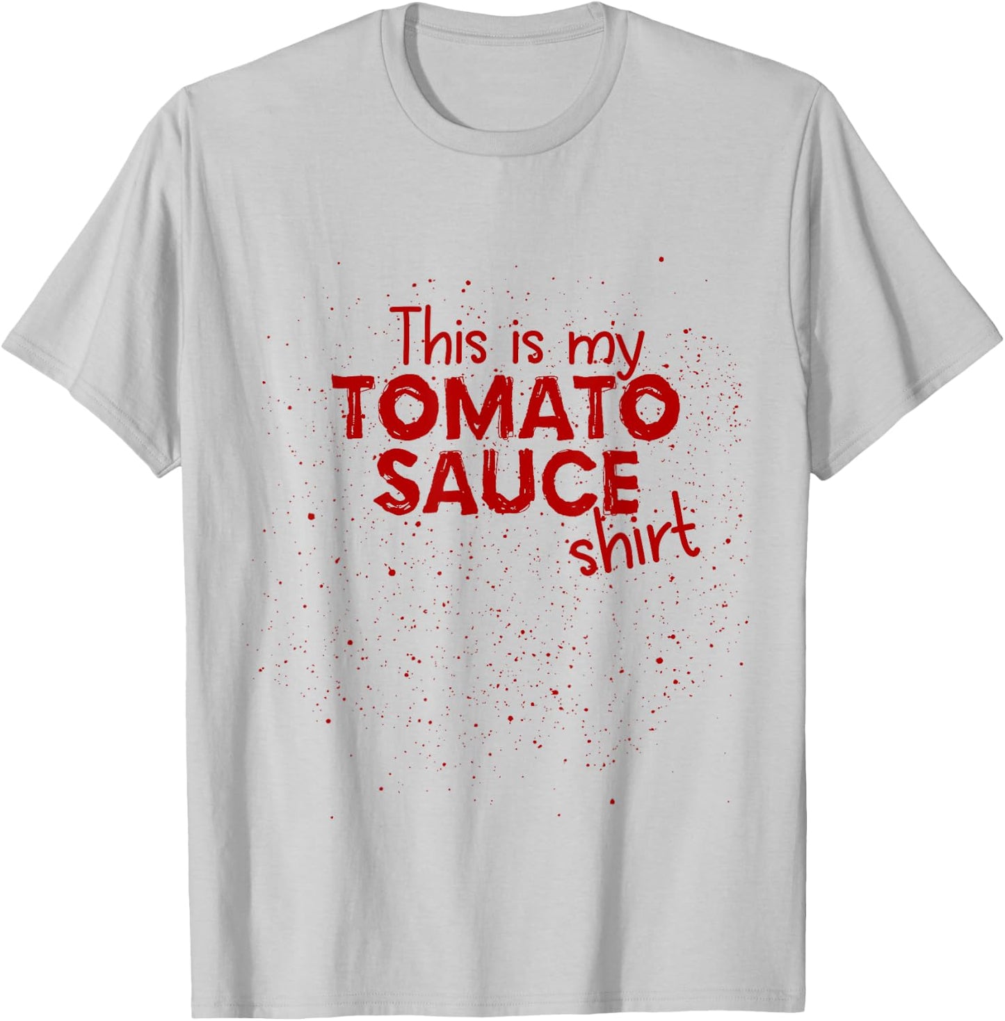 Italian Spaghetti Tomato Sauce Marinara T-Shirt - T-Shirt | Ash
