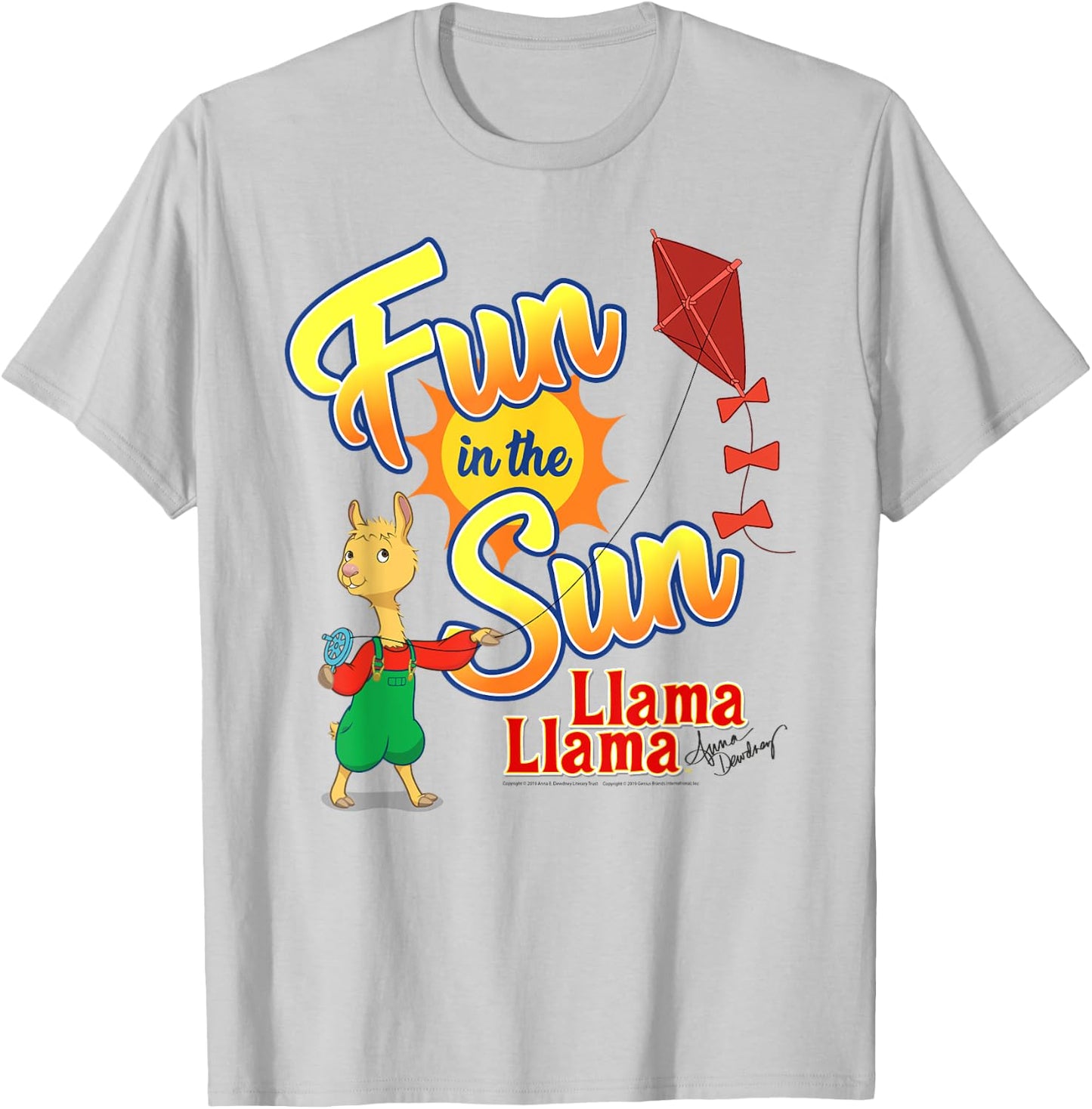 Llama Llama Red Pajama Netflix "Fun in the Sun" Shirt T-Shirt - T-Shirt | Ash