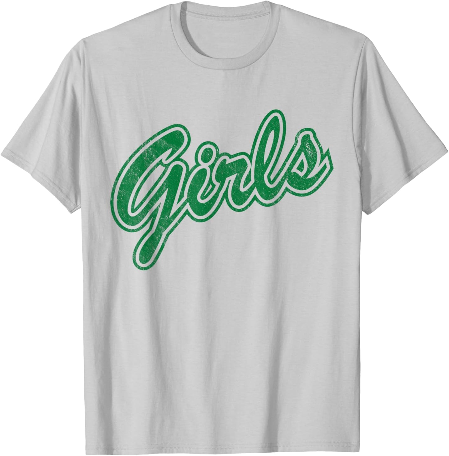 Girls Green Baseball T-Shirt - T-Shirt | Ash