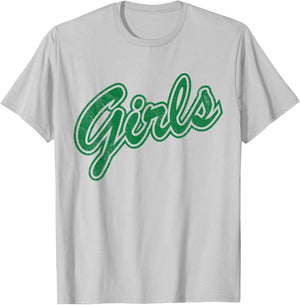 Girls Green Baseball T-Shirt - T-Shirt | Ash