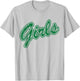Girls Green Baseball T-Shirt - T-Shirt | Ash