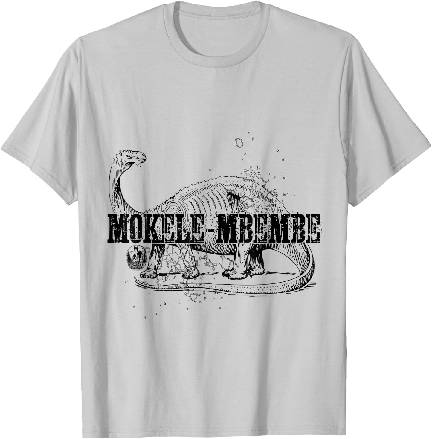 Mokele-Mbembe The Living Dinosaur of Africa Monster Cryptid T-Shirt - T-Shirt | Ash