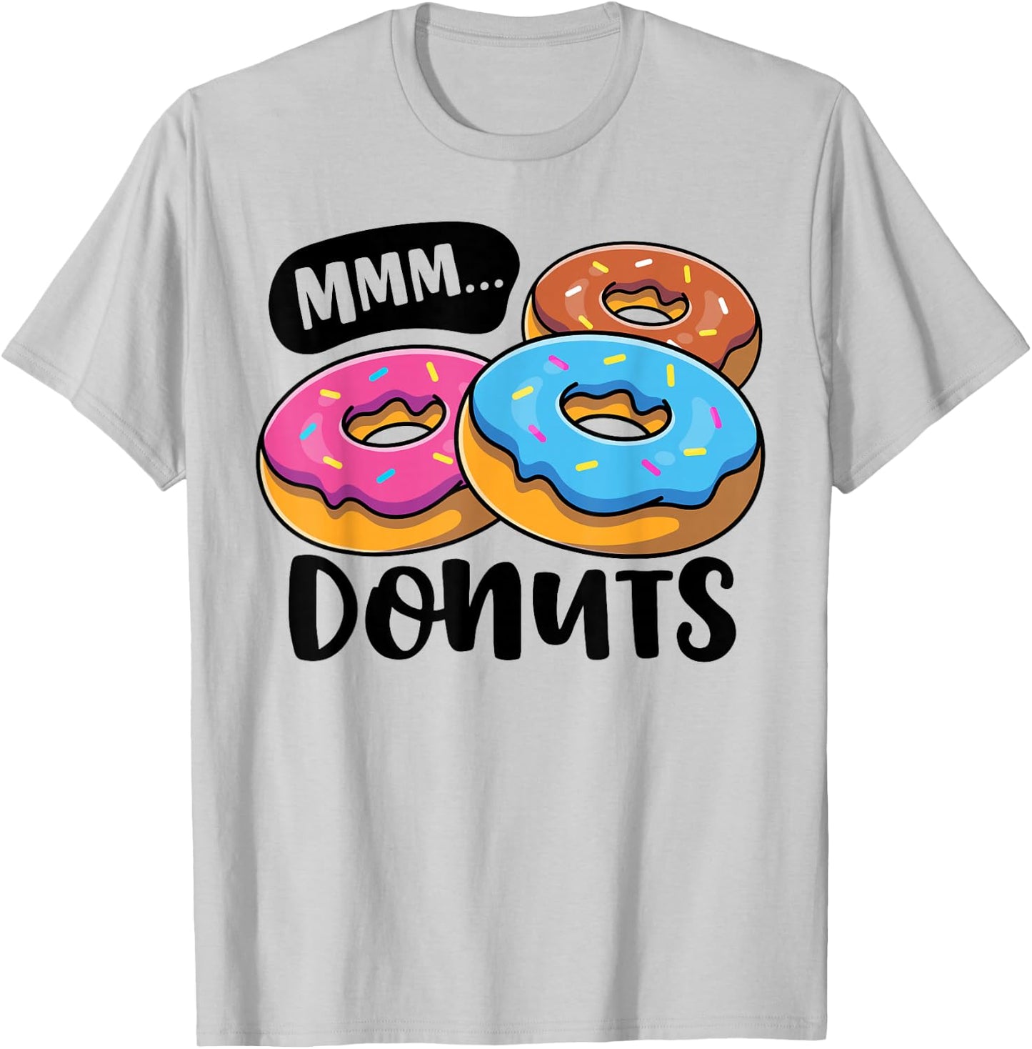 MMM Donuts Donut Lover Funny Girls Women Doughnut Squad Food T-Shirt - T-Shirt | Ash