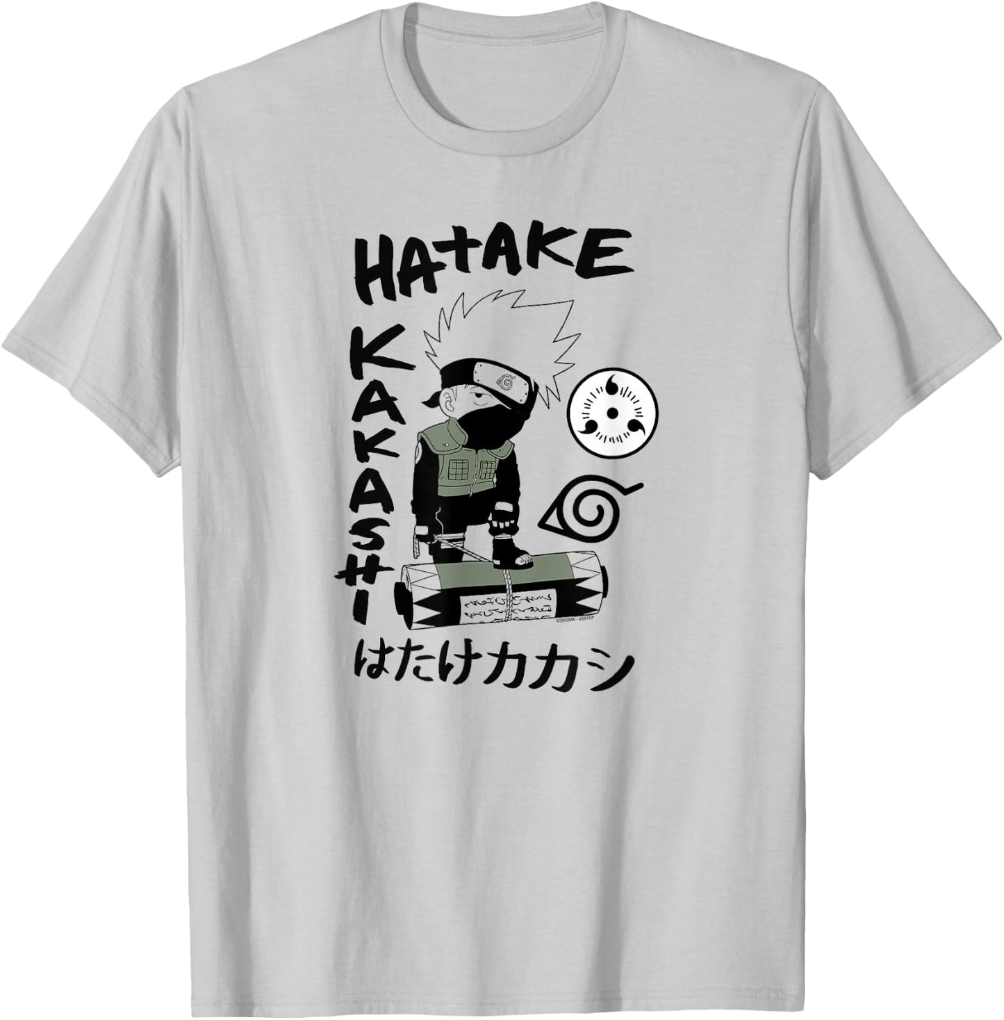 Naruto Shippuden Hatake Kakashi Chibi Drawing Anime T-Shirt - T-Shirt | Ash