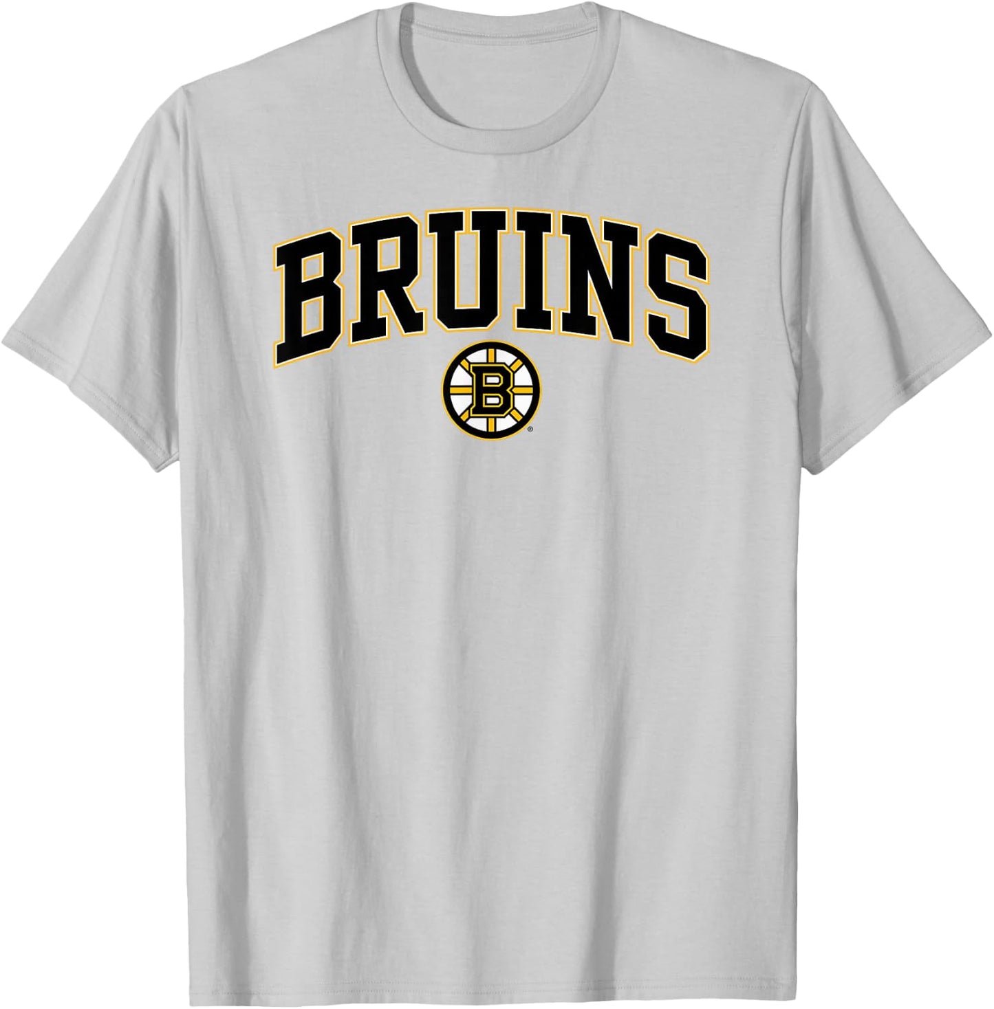 Boston Bruins Arch Over Gray Officially Licensed T-Shirt - T-Shirt | Ash