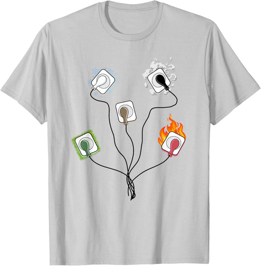 EKG Leads Cheat Sheet Funny Nursing ECG ICU Emergency T-Shirt - T-Shirt | Ash