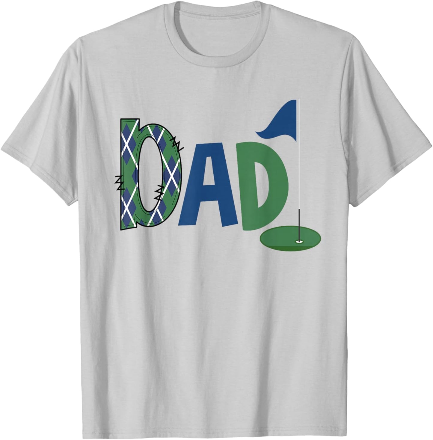 Dad of The Birthday Boy Hole in One Golf Sport Matching T-Shirt - T-Shirt | Ash