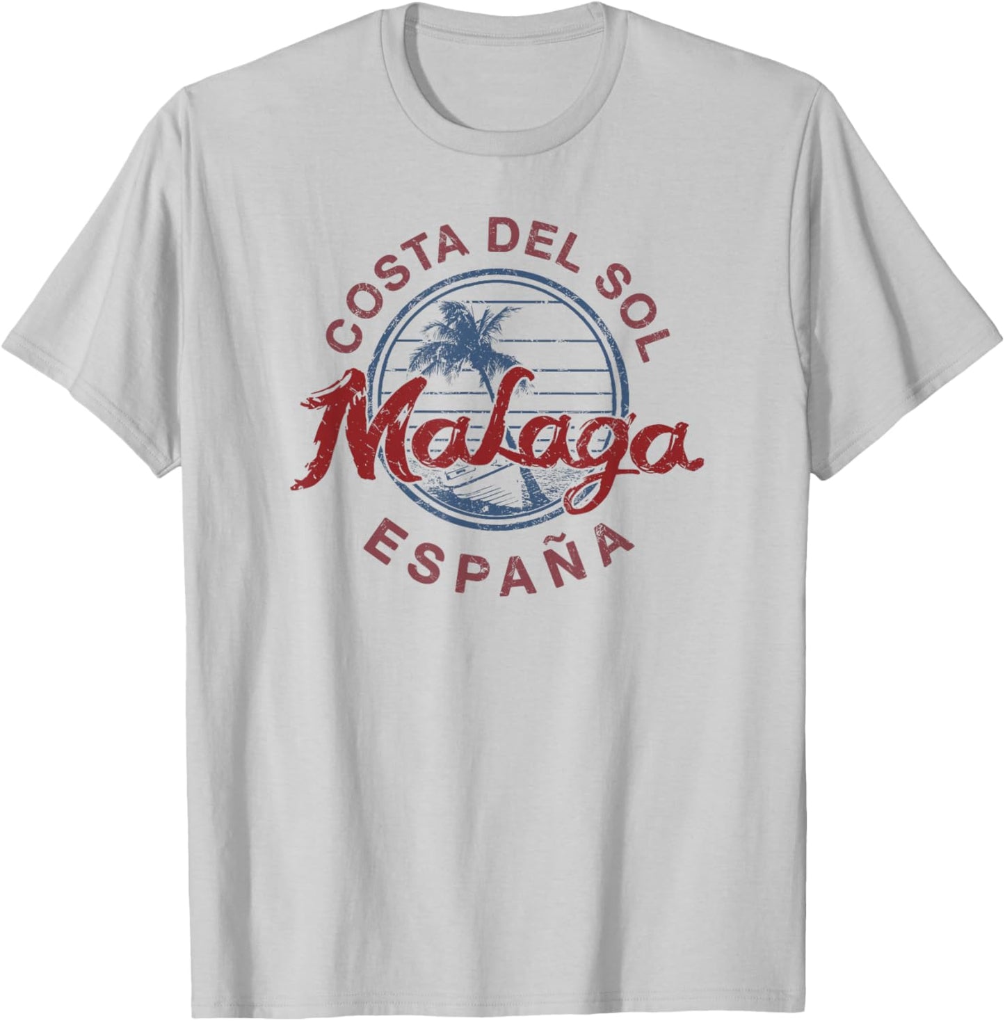 Spain Malaga Vintage Espana T-Shirt - T-Shirt | Ash